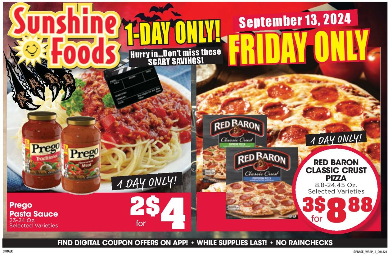 Weekly ad Sunshine Foods 09/11/2024 - 09/17/2024