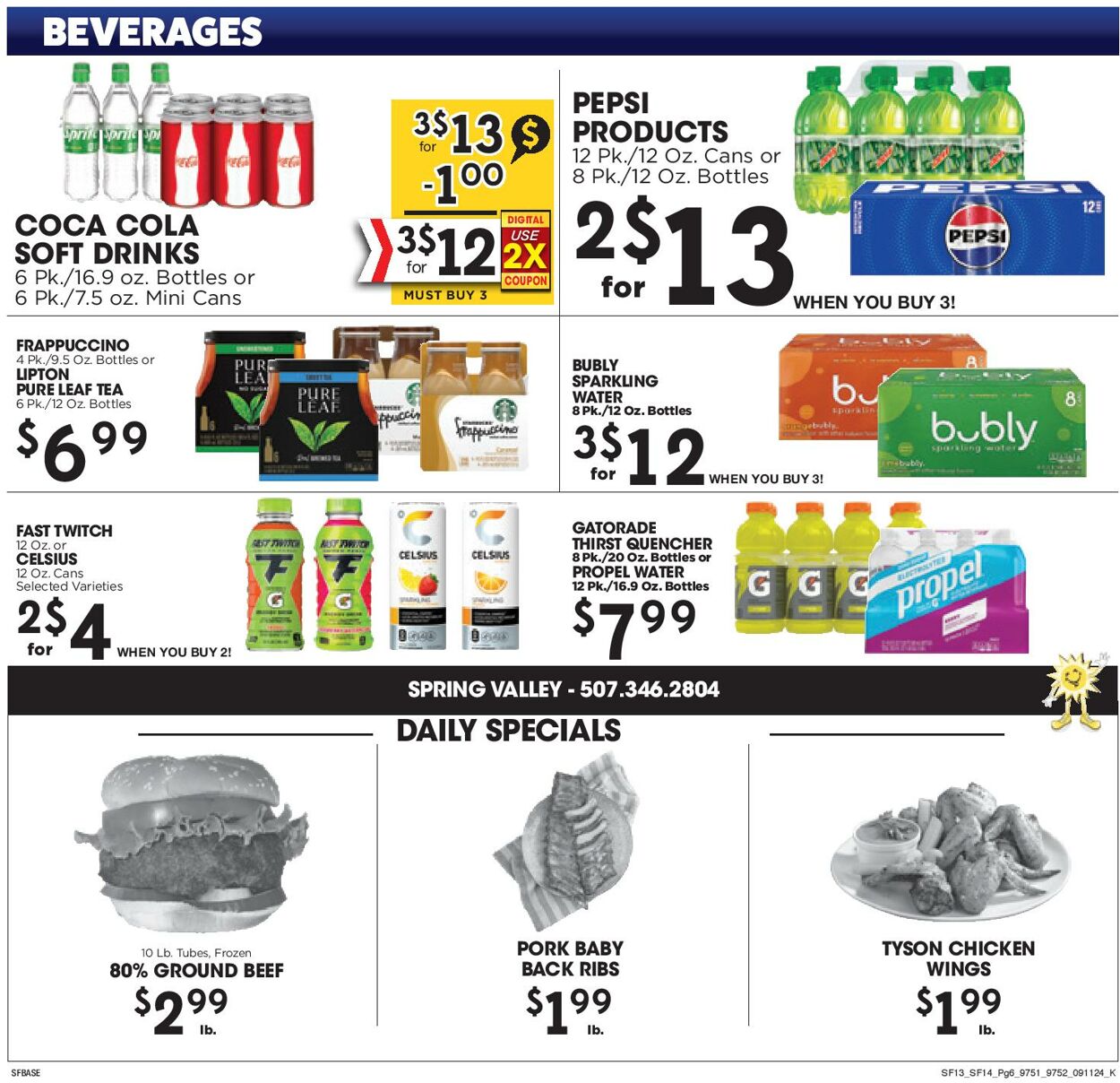 Weekly ad Sunshine Foods 09/11/2024 - 09/17/2024