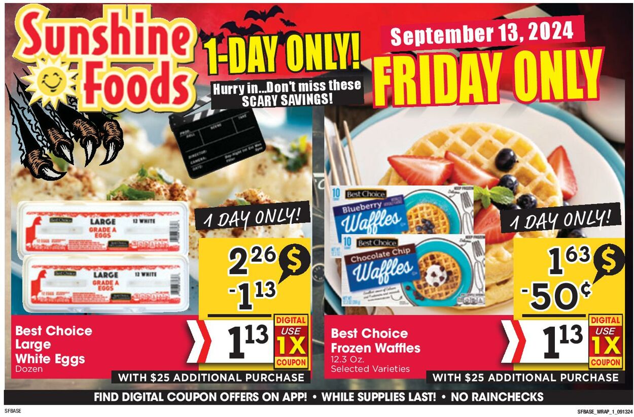 Weekly ad Sunshine Foods 09/11/2024 - 09/17/2024