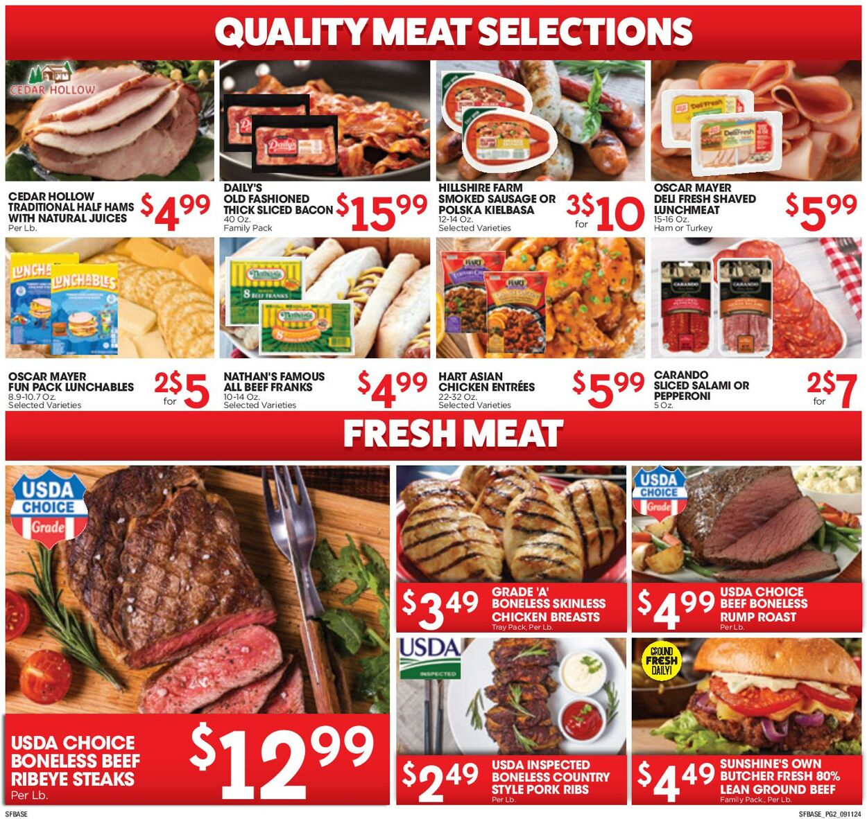 Weekly ad Sunshine Foods 09/11/2024 - 09/17/2024