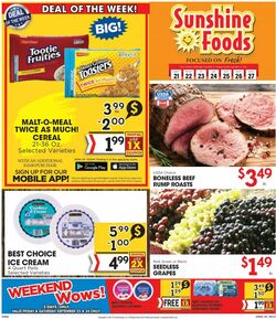 Weekly ad Sunshine Foods 09/21/2022-09/27/2022