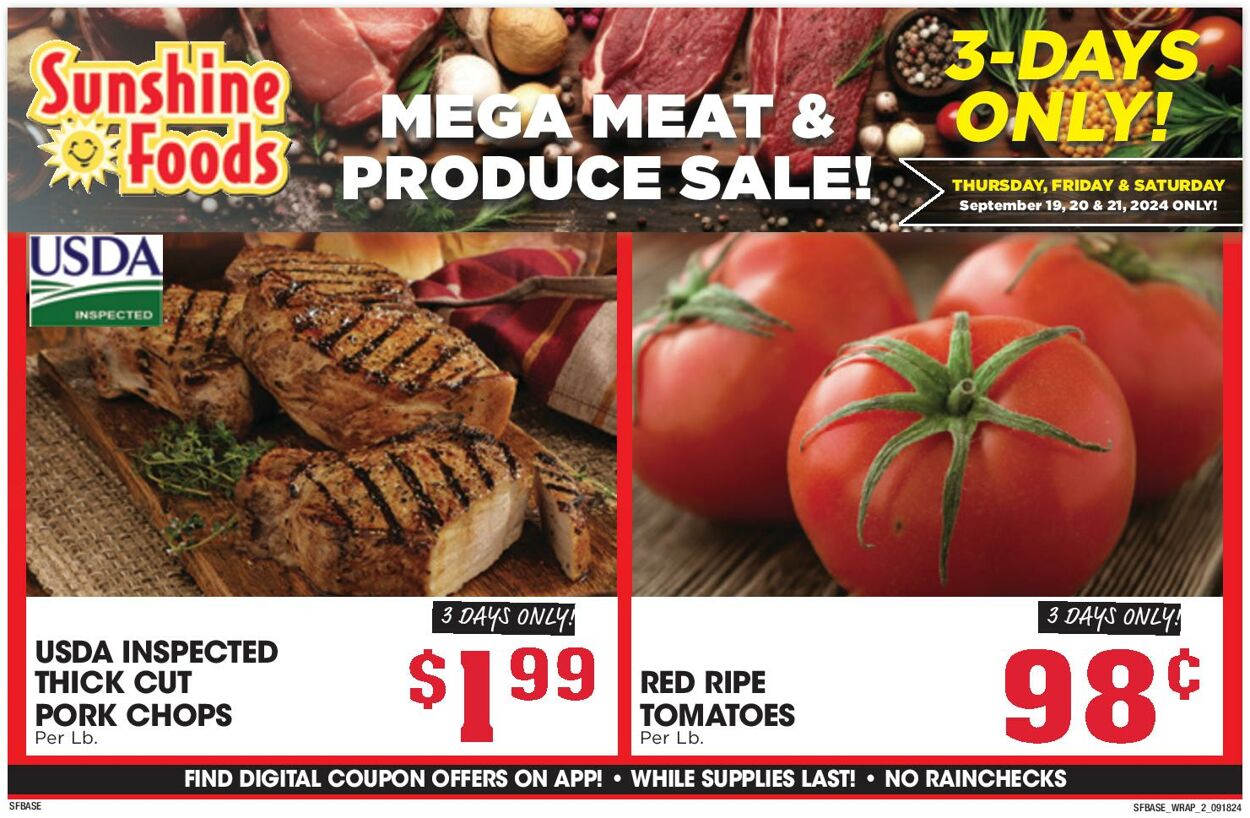 Weekly ad Sunshine Foods 09/18/2024 - 09/24/2024