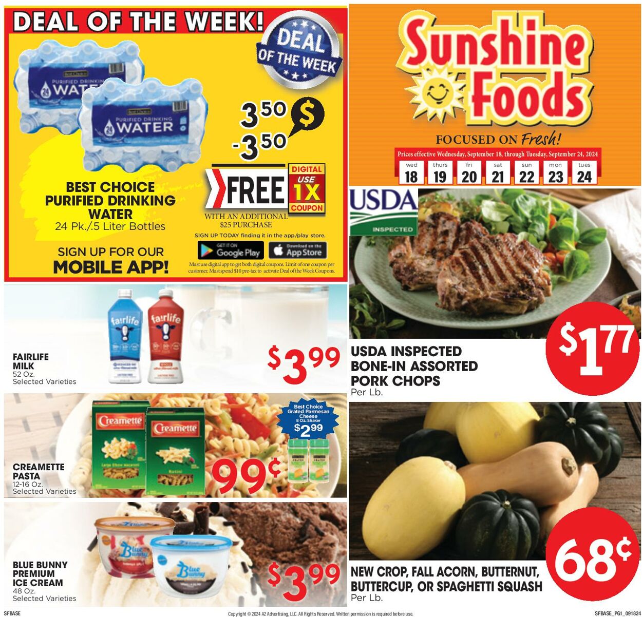 Weekly ad Sunshine Foods 09/18/2024 - 09/24/2024