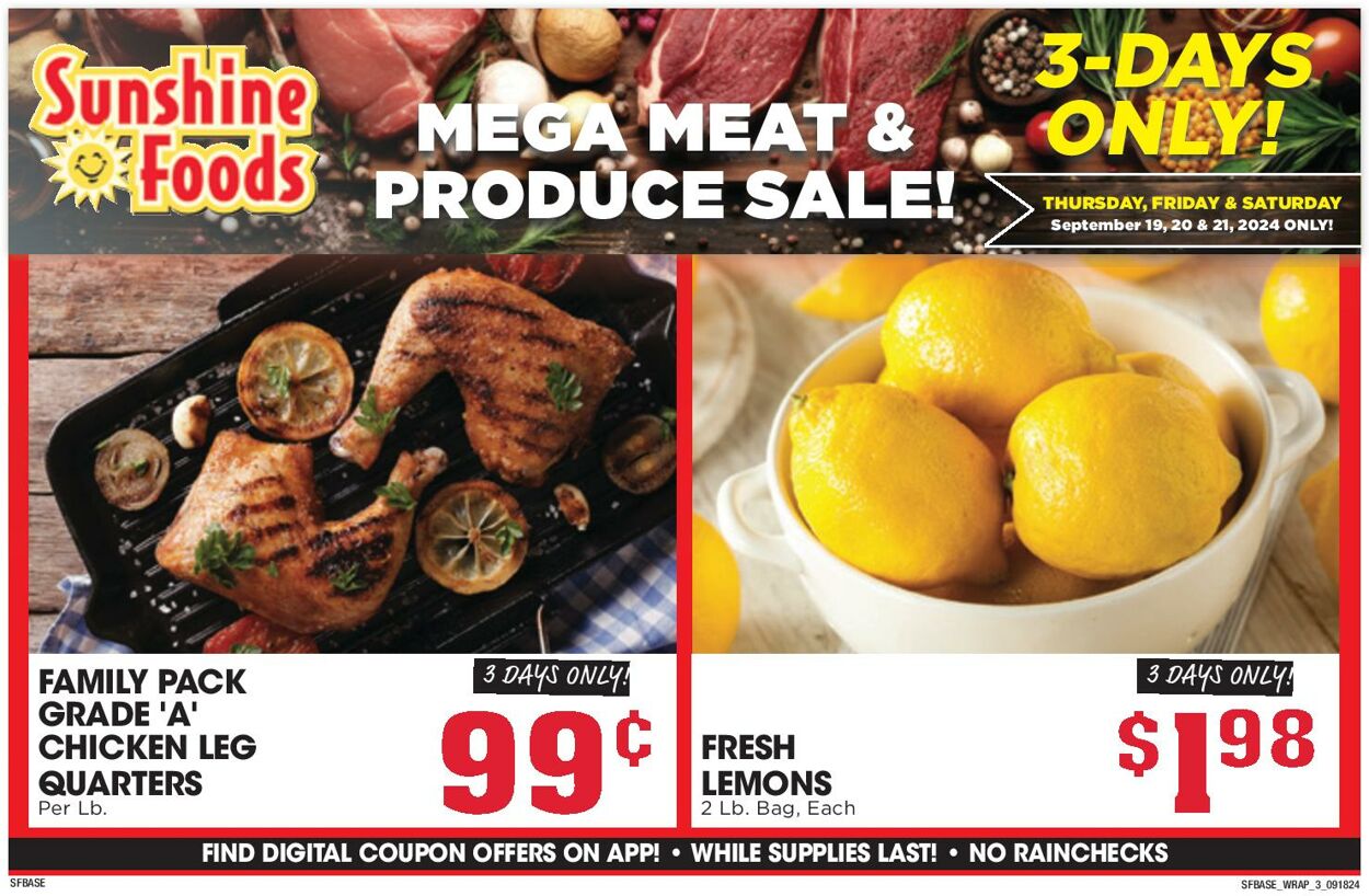 Weekly ad Sunshine Foods 09/18/2024 - 09/24/2024