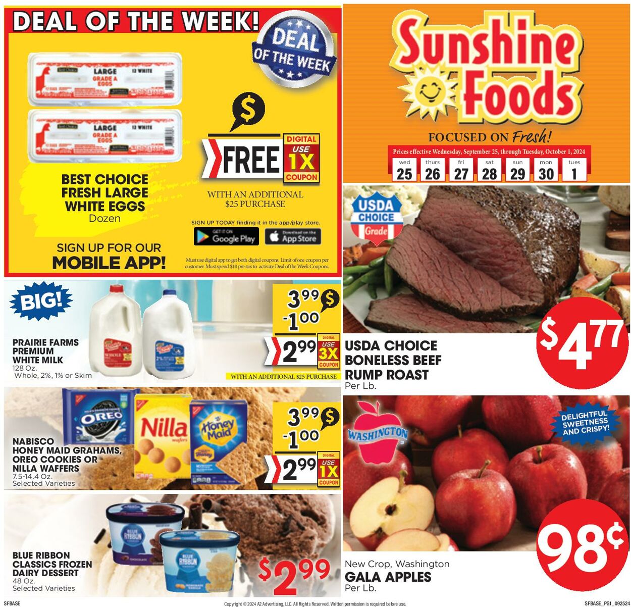 Weekly ad Sunshine Foods 09/25/2024 - 10/01/2024