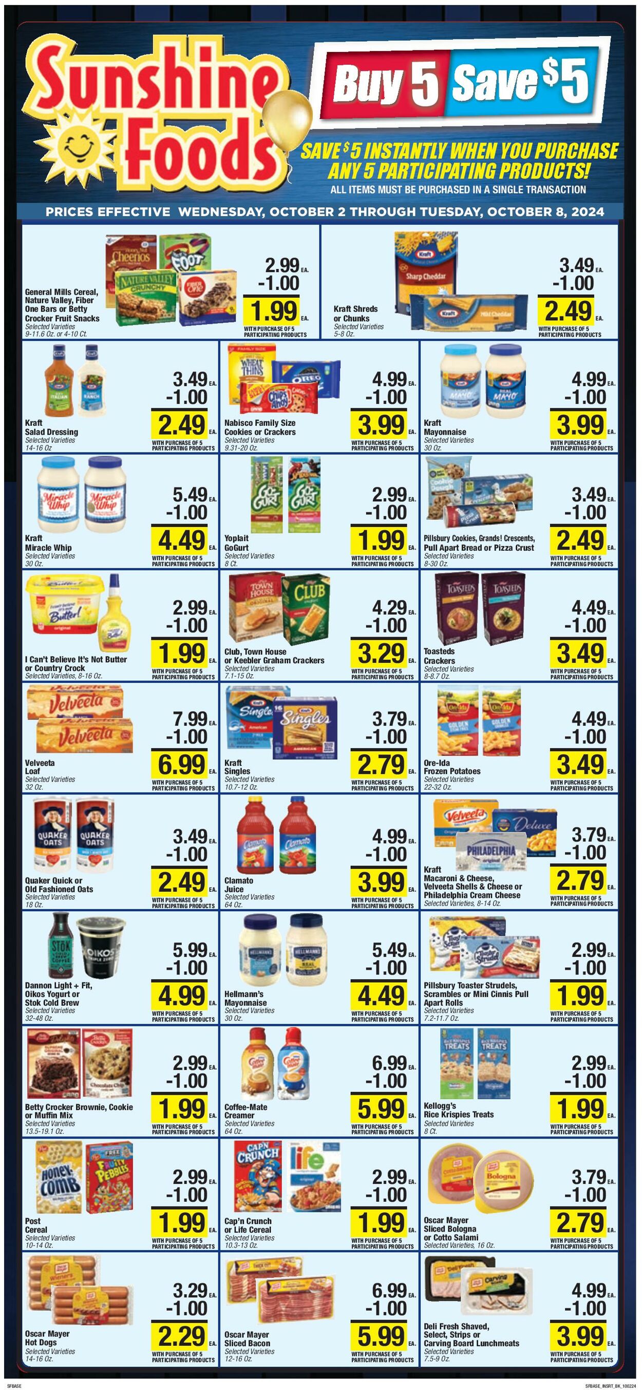 Weekly ad Sunshine Foods 10/02/2024 - 10/08/2024