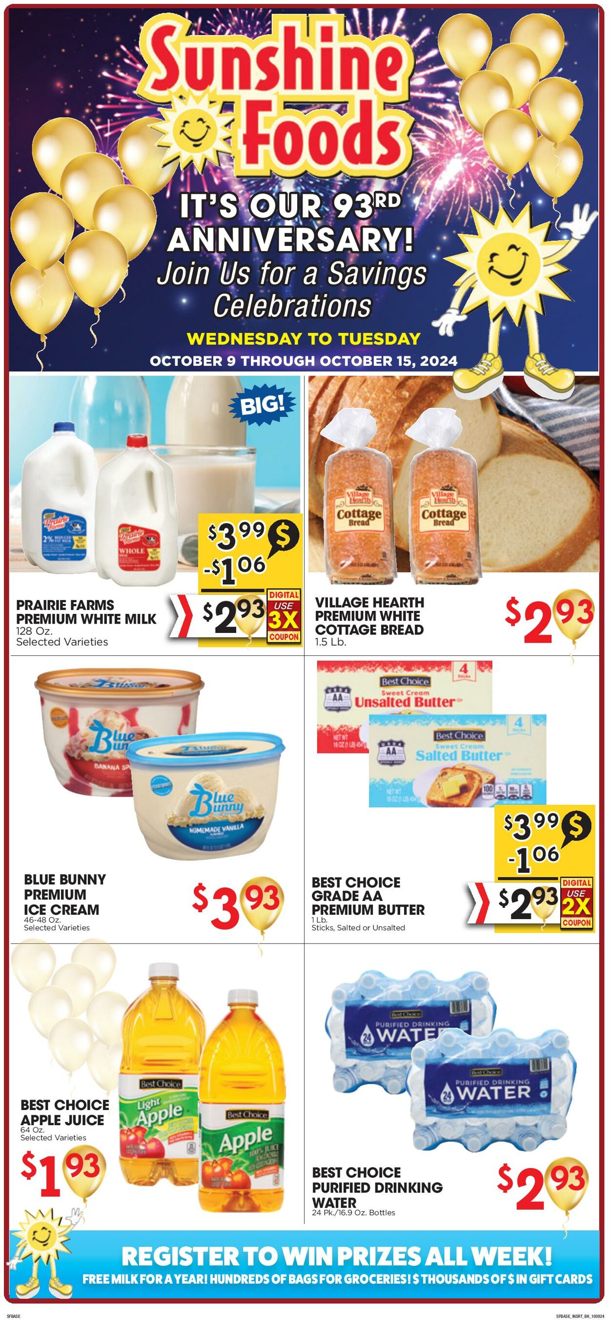 Weekly ad Sunshine Foods 10/09/2024 - 10/15/2024