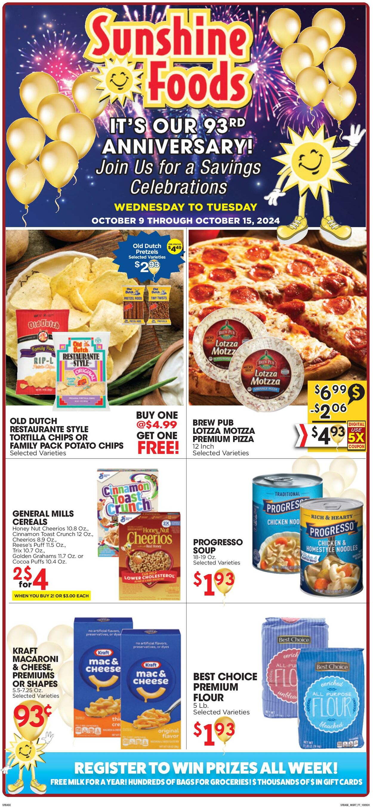 Weekly ad Sunshine Foods 10/09/2024 - 10/15/2024