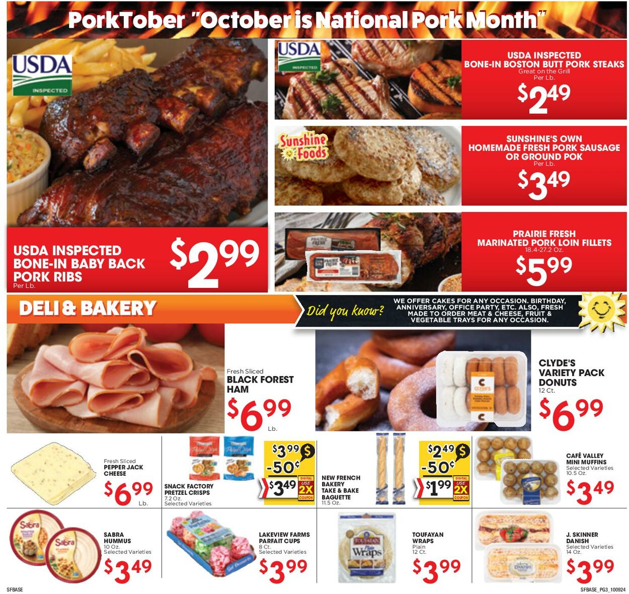 Weekly ad Sunshine Foods 10/09/2024 - 10/15/2024