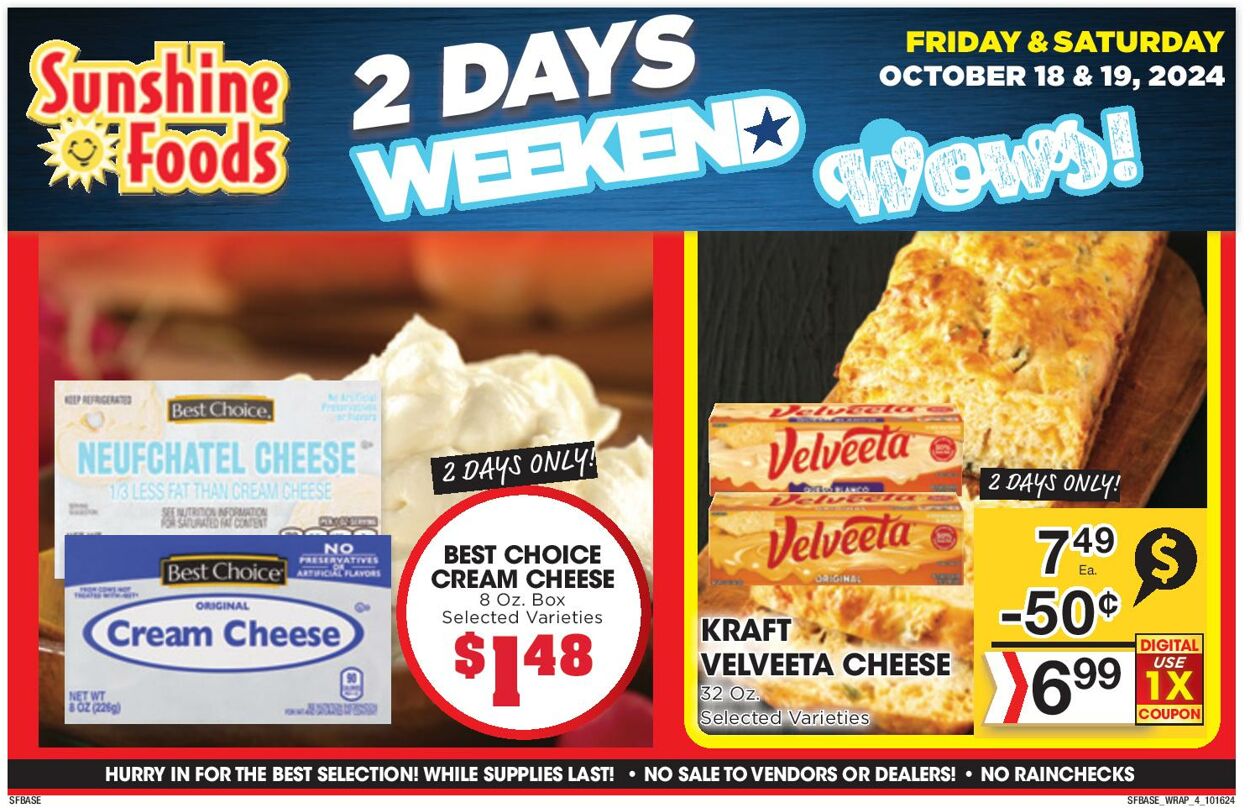 Weekly ad Sunshine Foods 10/16/2024 - 10/22/2024