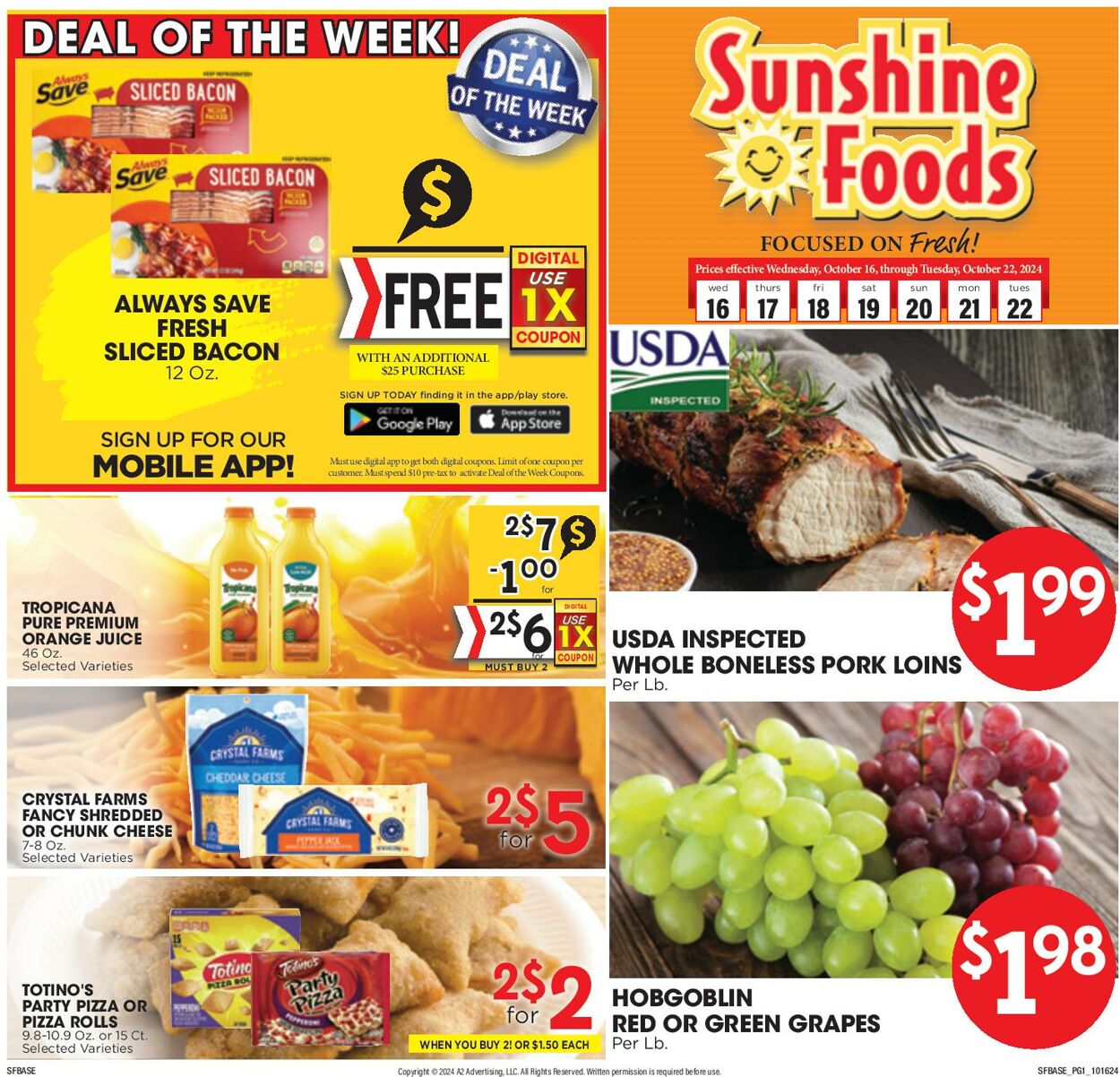 Sunshine Foods Promotional weekly ads