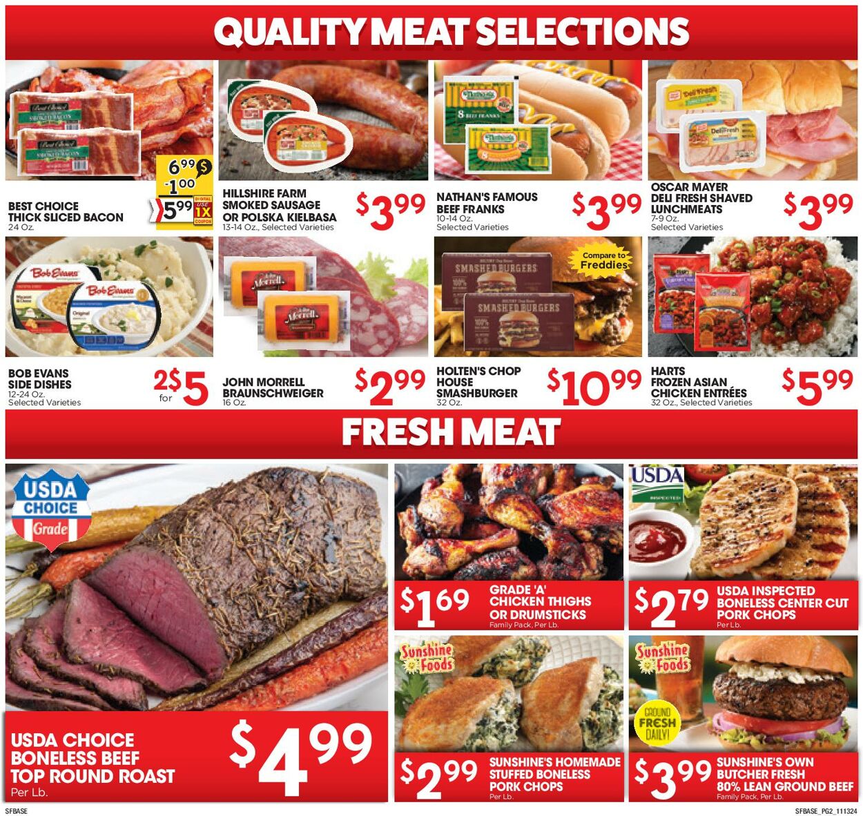 Weekly ad Sunshine Foods 11/13/2024 - 11/19/2024