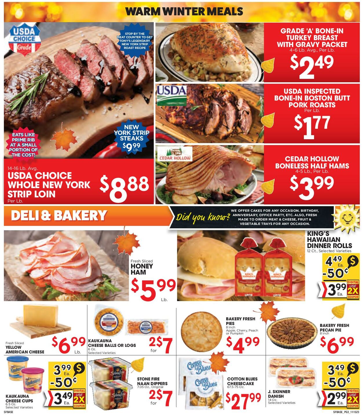 Weekly ad Sunshine Foods 11/15/2023 - 11/28/2023