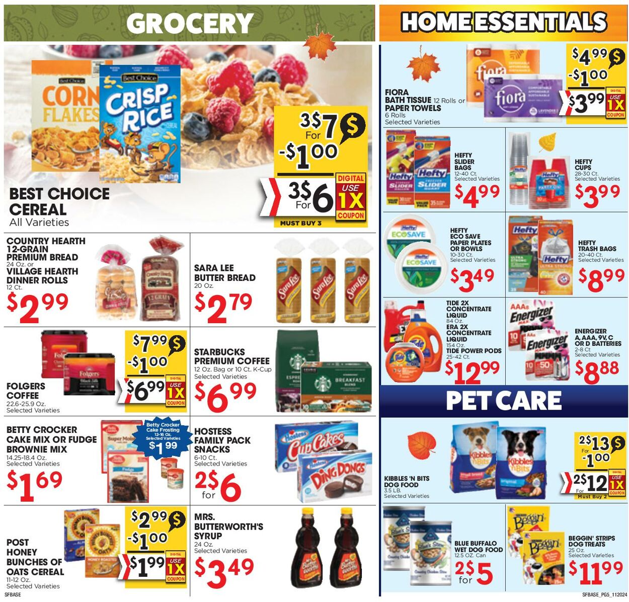 Weekly ad Sunshine Foods 11/20/2024 - 12/03/2024