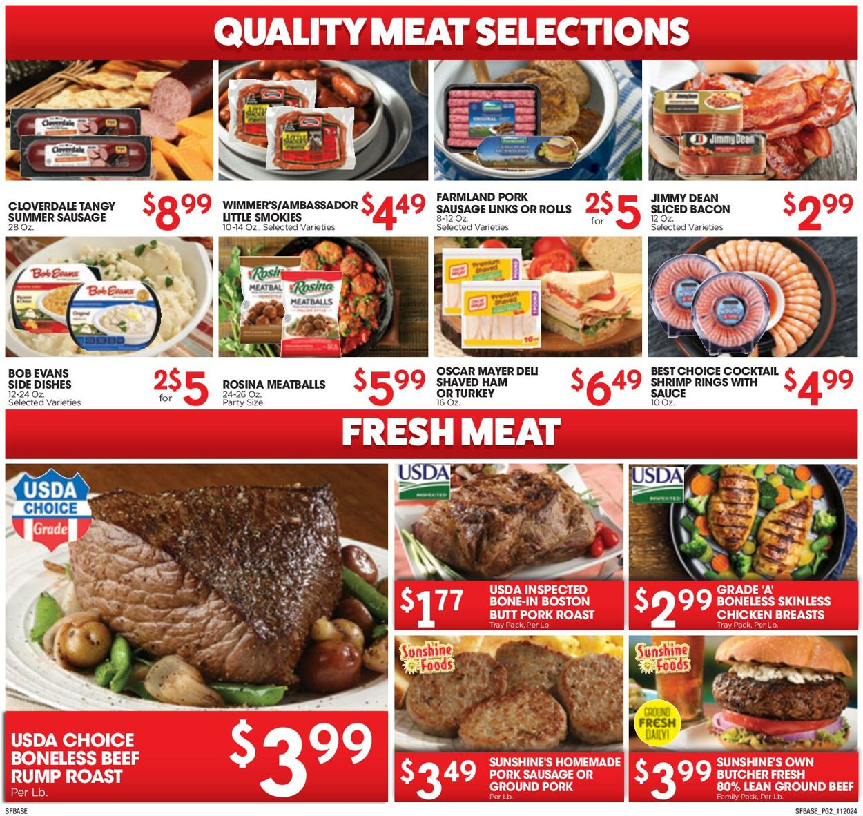 Weekly ad Sunshine Foods 11/20/2024 - 12/03/2024