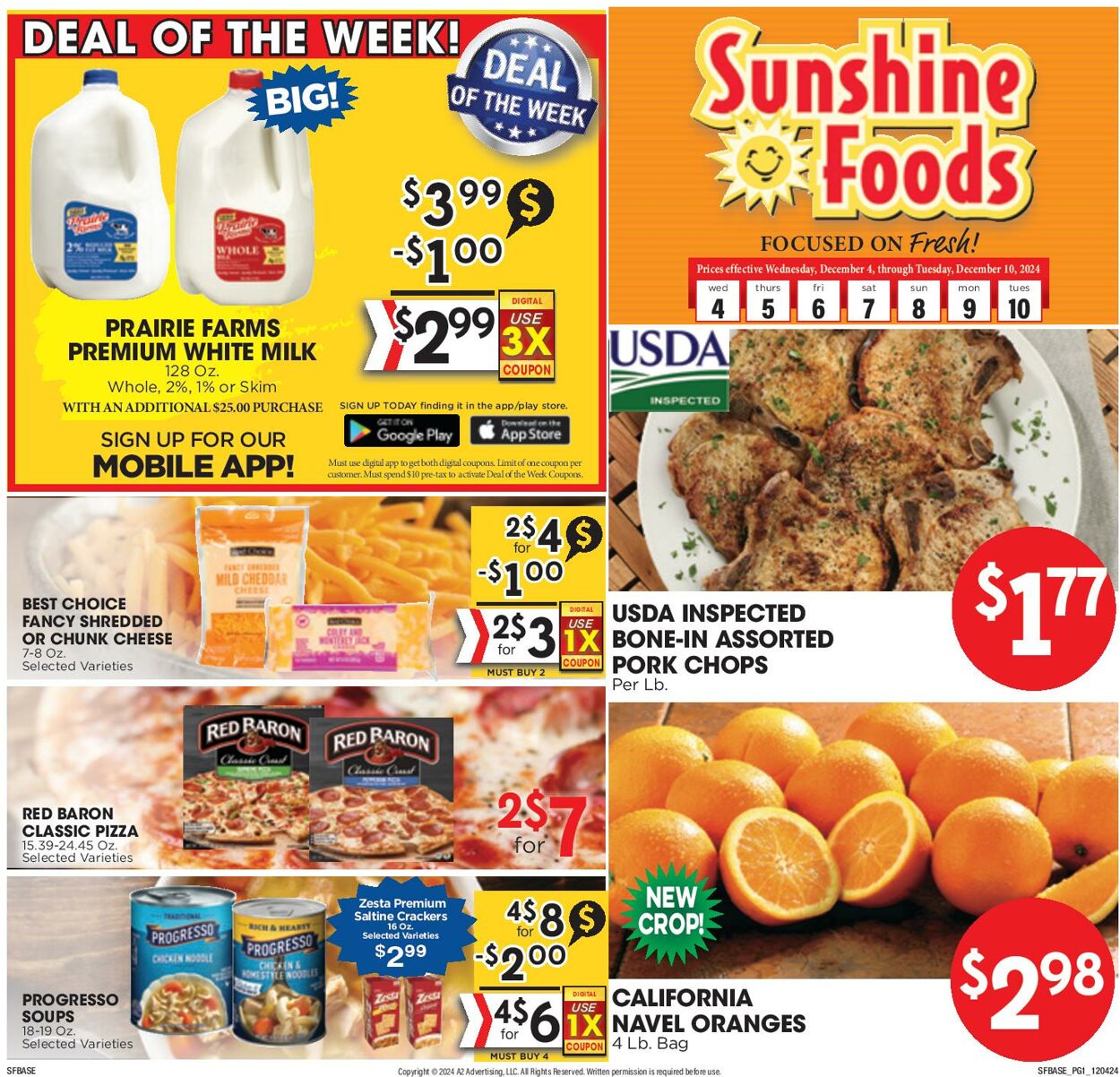 Weekly ad Sunshine Foods 12/04/2024 - 12/10/2024