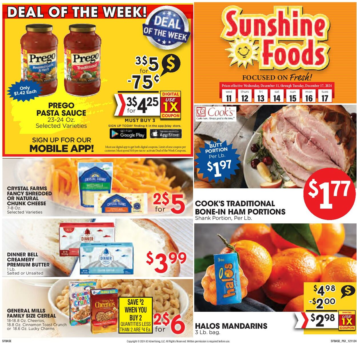 Weekly ad Sunshine Foods 12/11/2024 - 12/17/2024