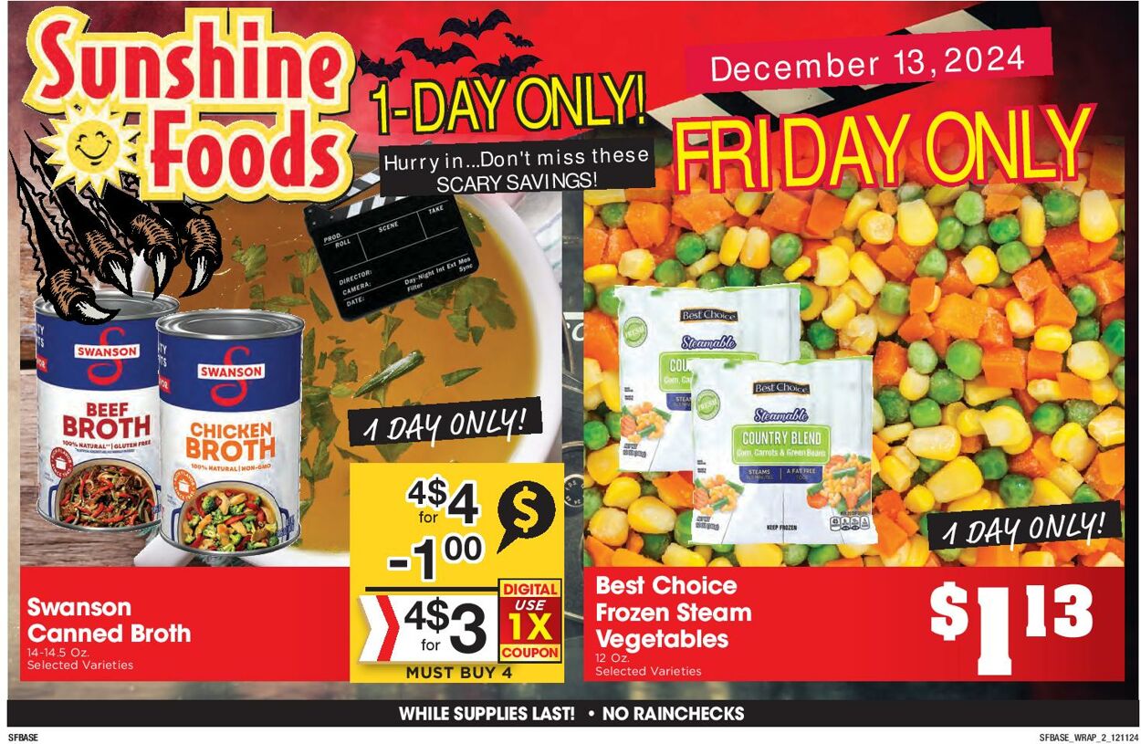 Weekly ad Sunshine Foods 12/11/2024 - 12/17/2024