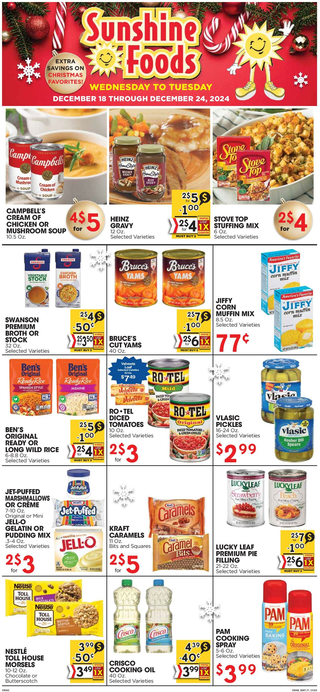 Weekly ad Sunshine Foods 12/18/2024 - 12/24/2024