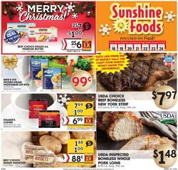 Weekly ad Sunshine Foods 12/18/2024 - 12/24/2024