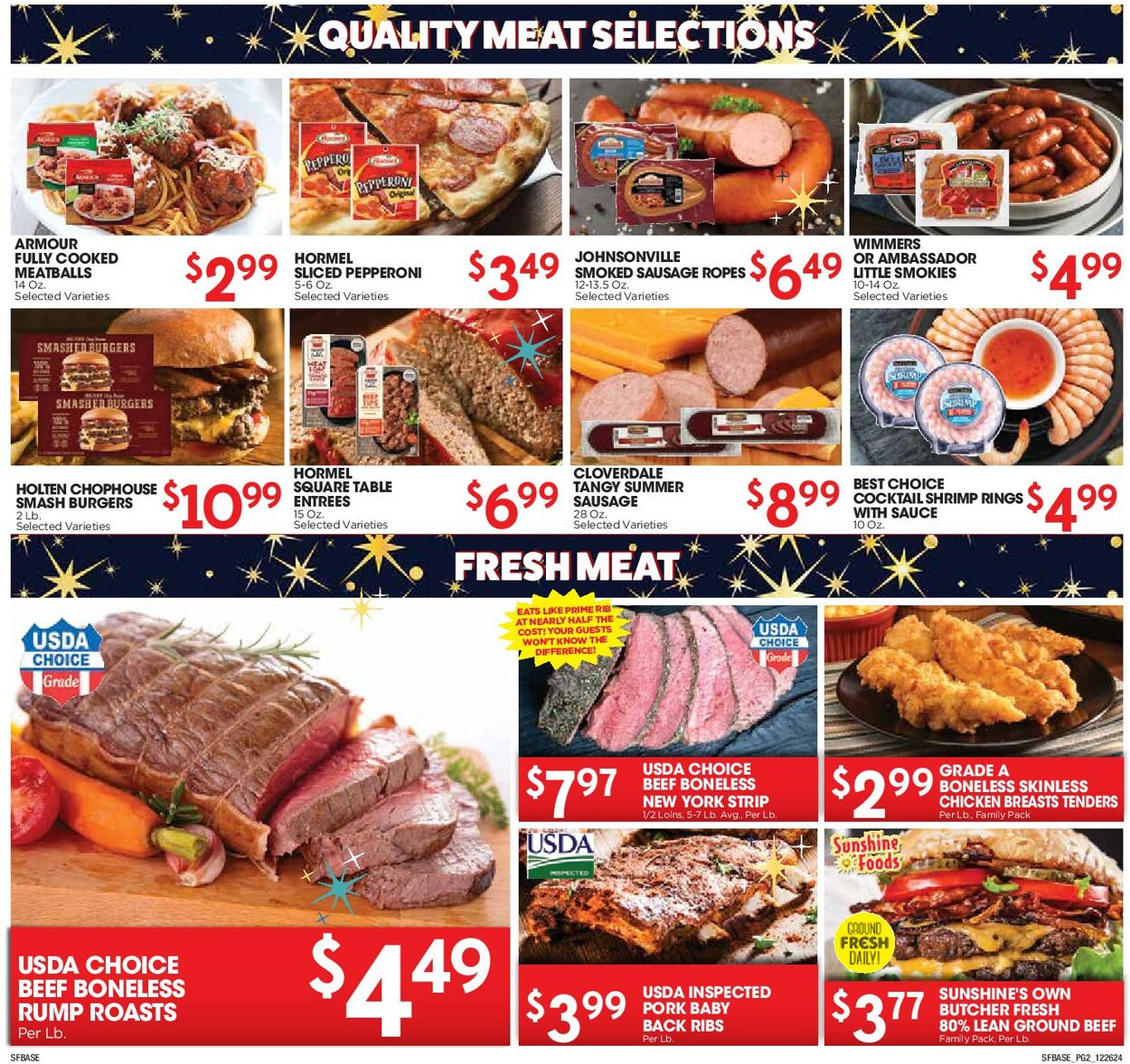 Weekly ad Sunshine Foods 12/26/2024 - 12/31/2024