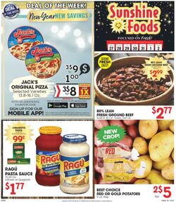 Weekly ad Sunshine Foods 12/27/2023 - 01/02/2024