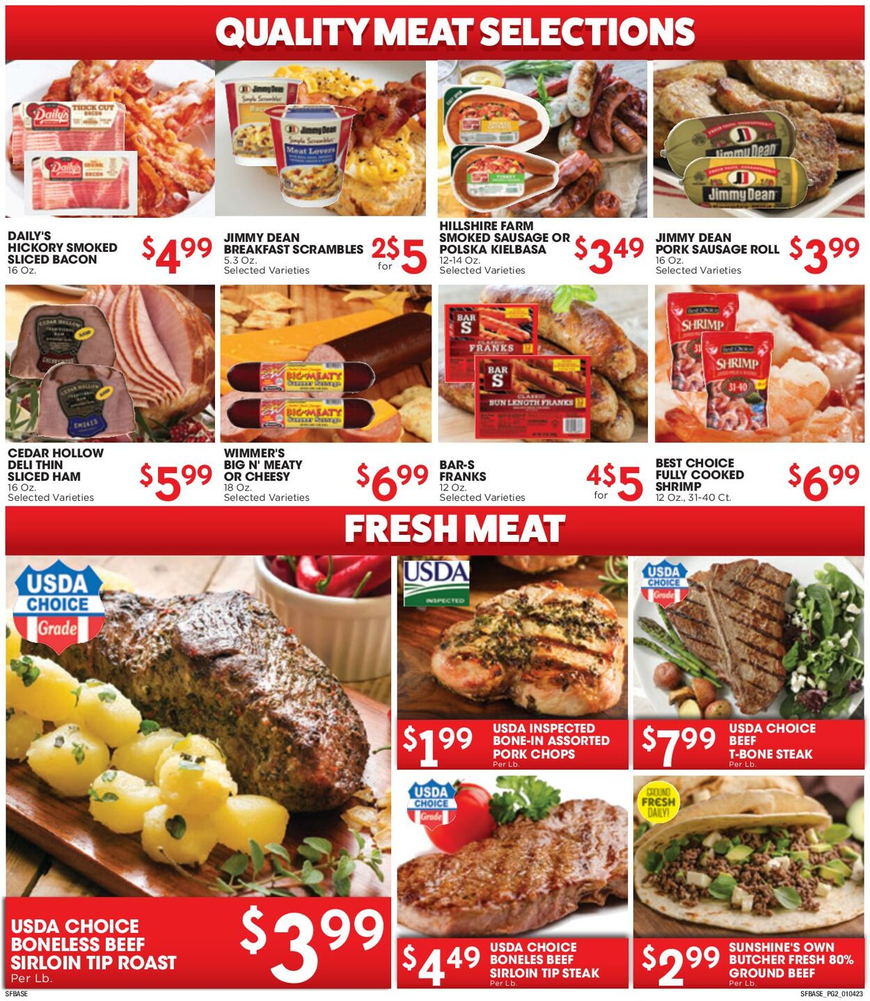 Weekly ad Sunshine Foods 01/04/2023 - 01/10/2023