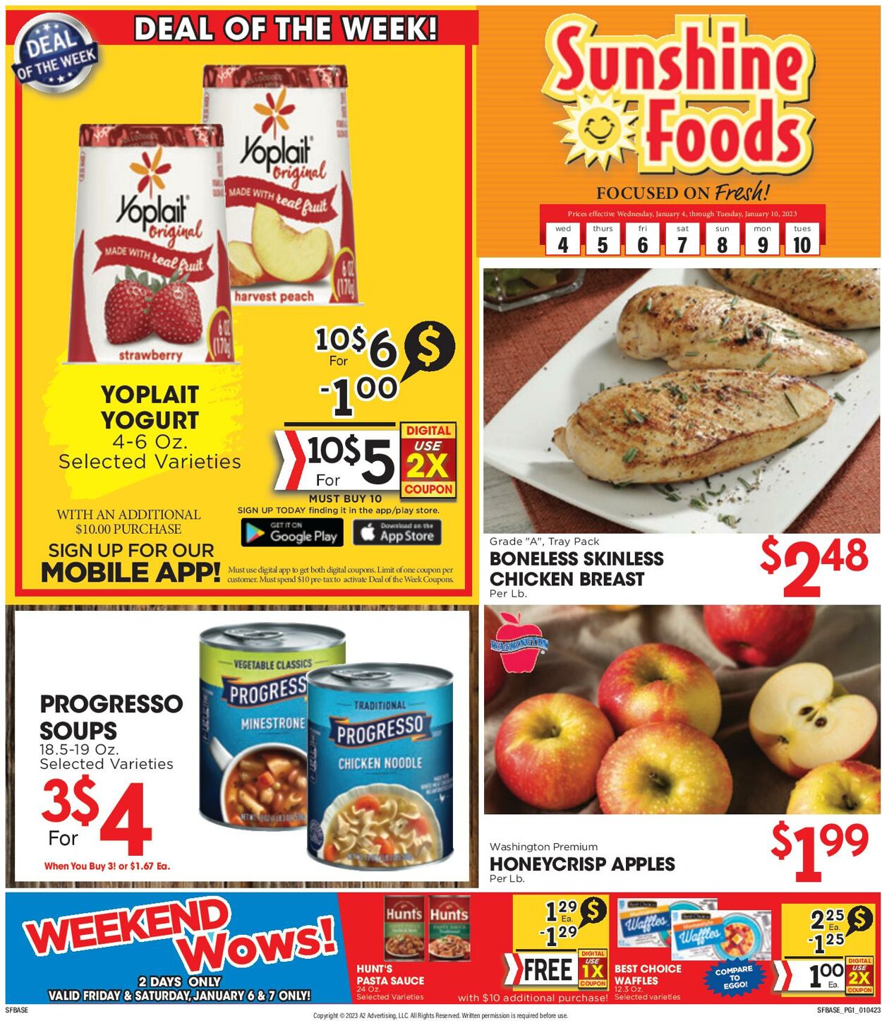 Weekly ad Sunshine Foods 01/04/2023-01/10/2023