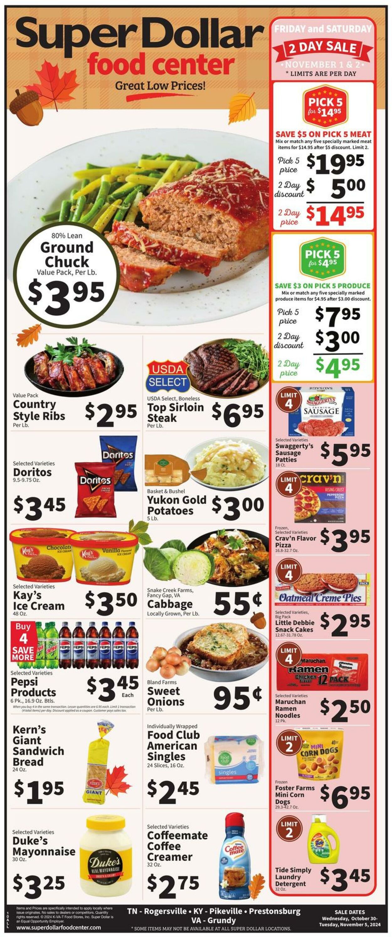 Weekly ad Super Dollar Stores 10/30/2024 - 11/05/2024