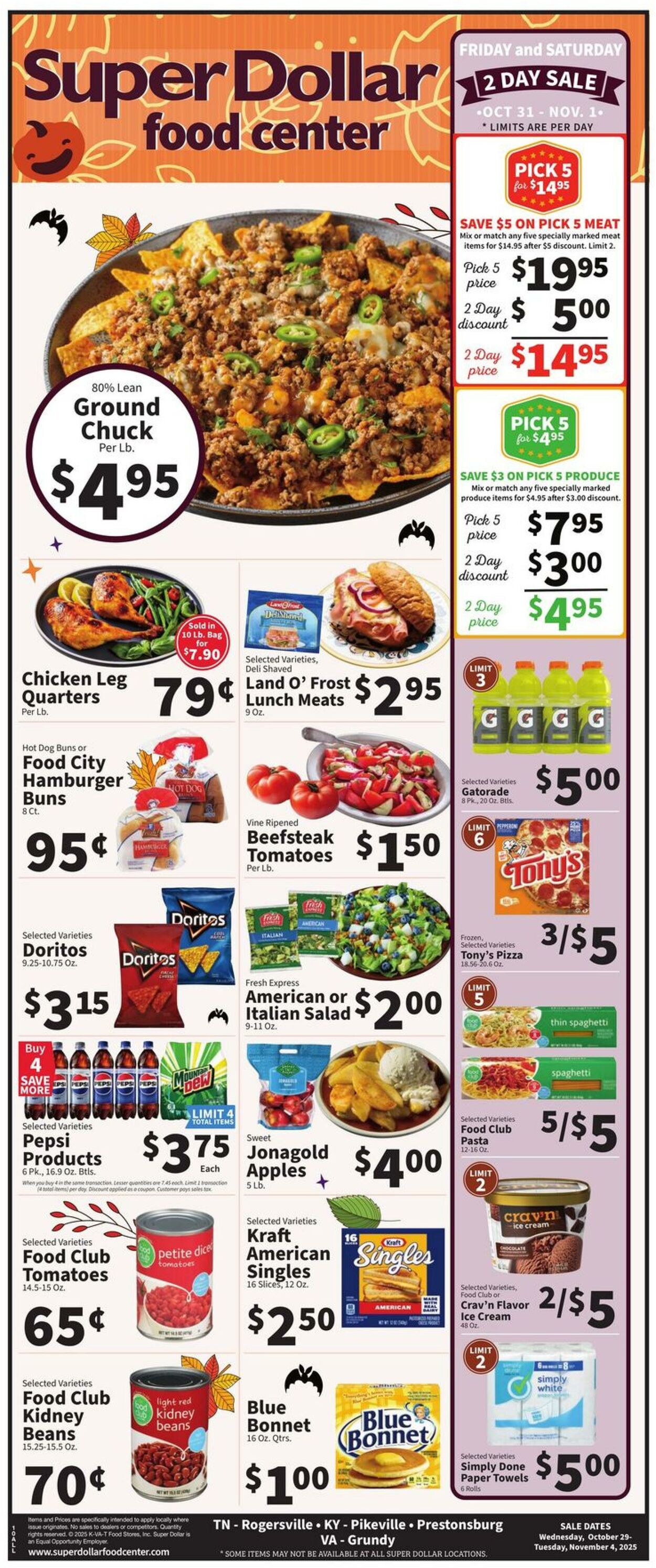 Weekly ad Super Dollar Stores 10/29/2025 - 11/04/2025
