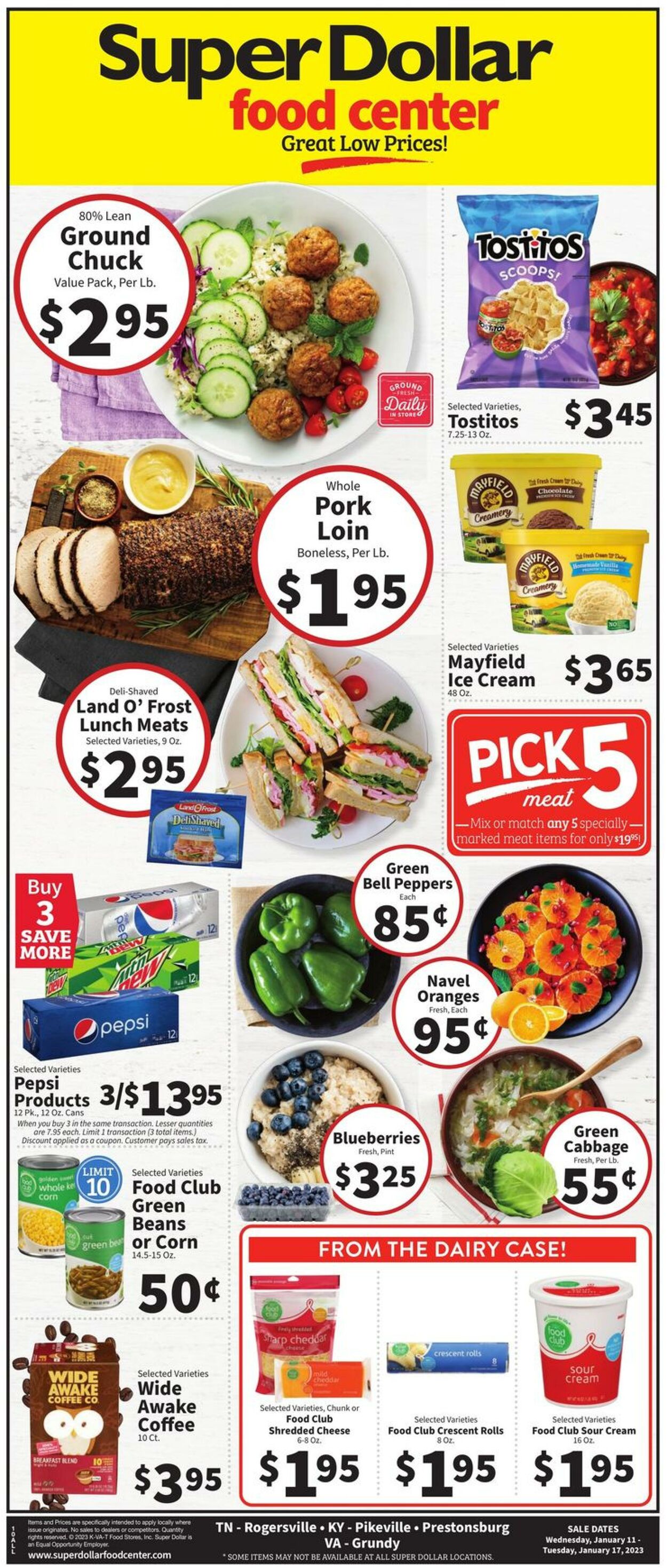 Weekly ad Super Dollar Stores 01/11/2023 - 01/17/2023