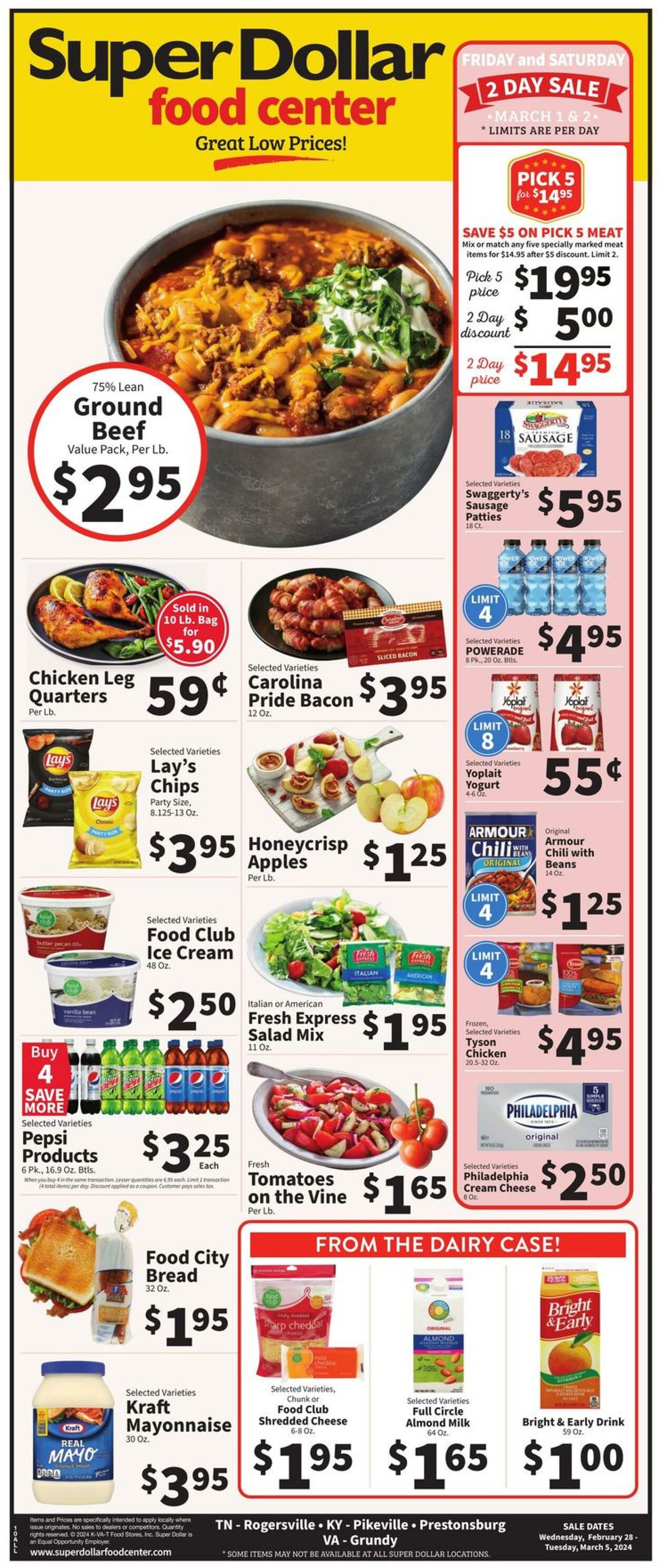 Weekly ad Super Dollar Stores 02/28/2024 - 03/05/2024