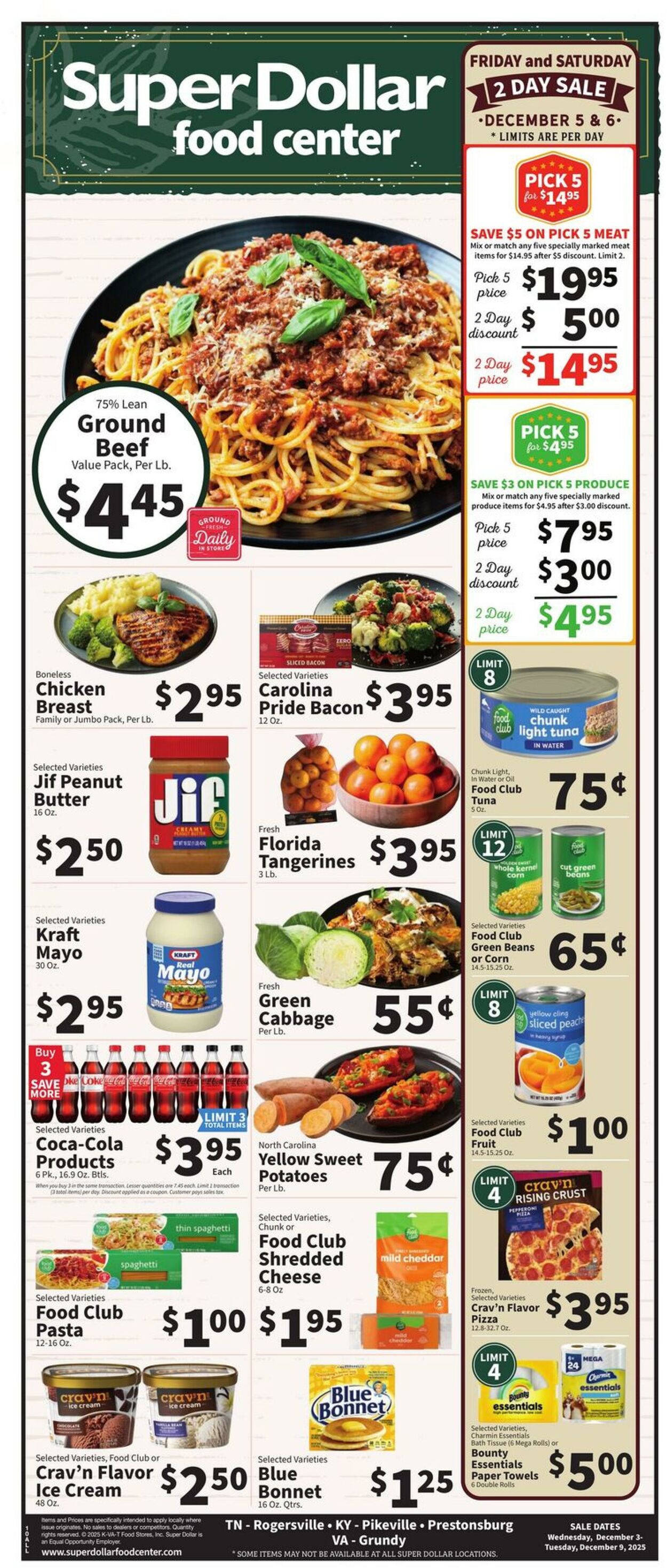 Weekly ad Super Dollar Stores 12/03/2025 - 12/09/2025