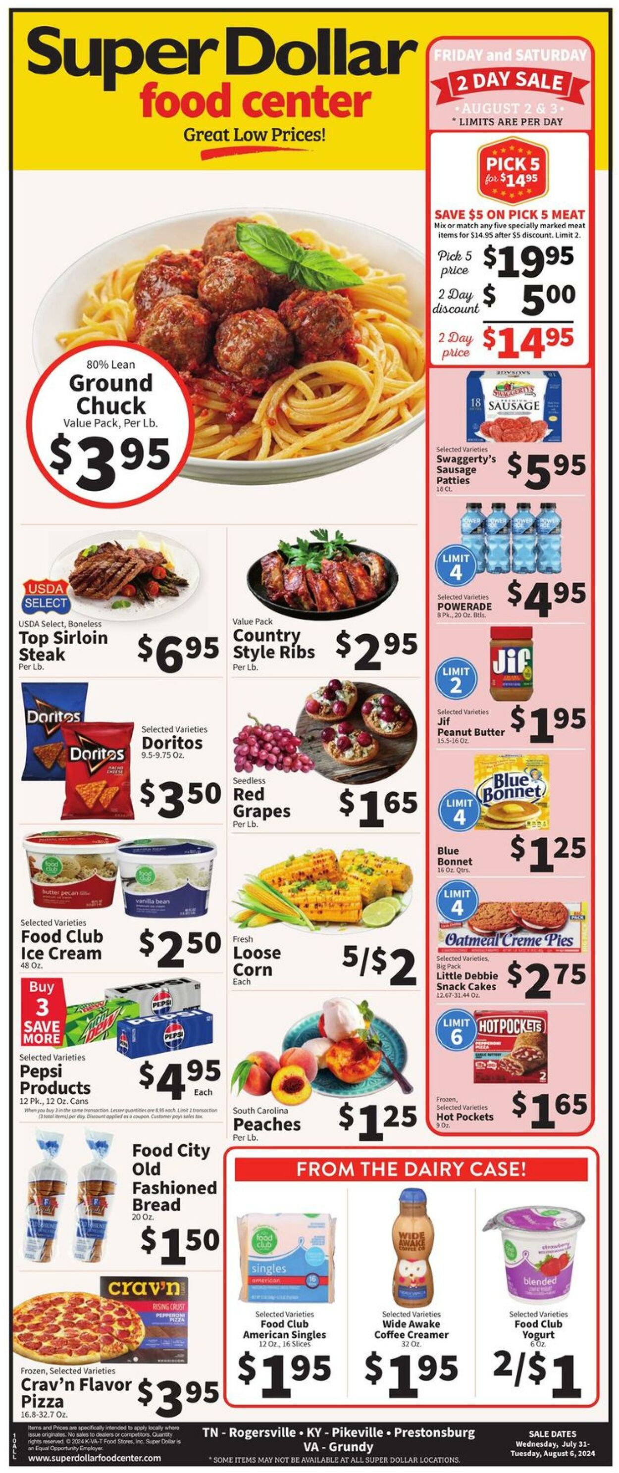 Weekly ad Super Dollar Stores 07/31/2024 - 08/06/2024