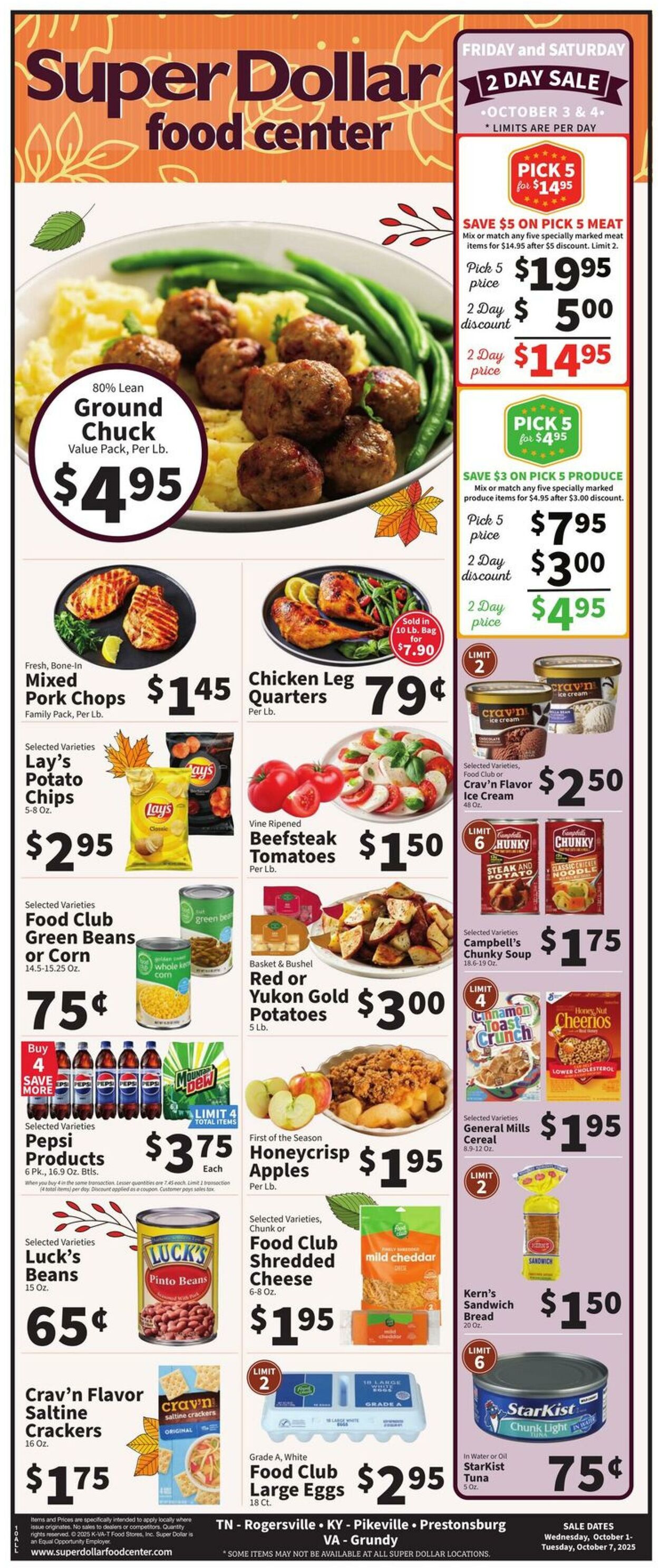 Weekly ad Super Dollar Stores 10/01/2025 - 10/07/2025