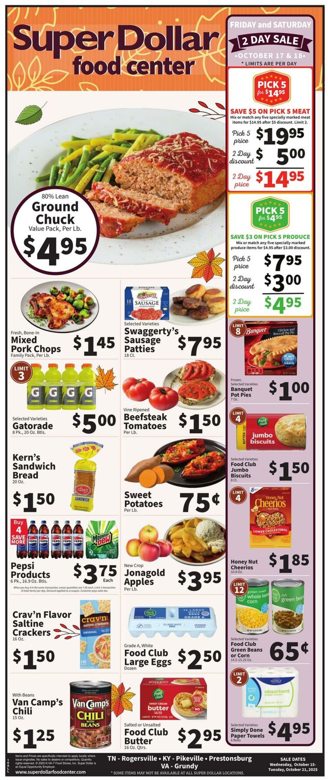Weekly ad Super Dollar Stores 10/15/2025 - 10/21/2025