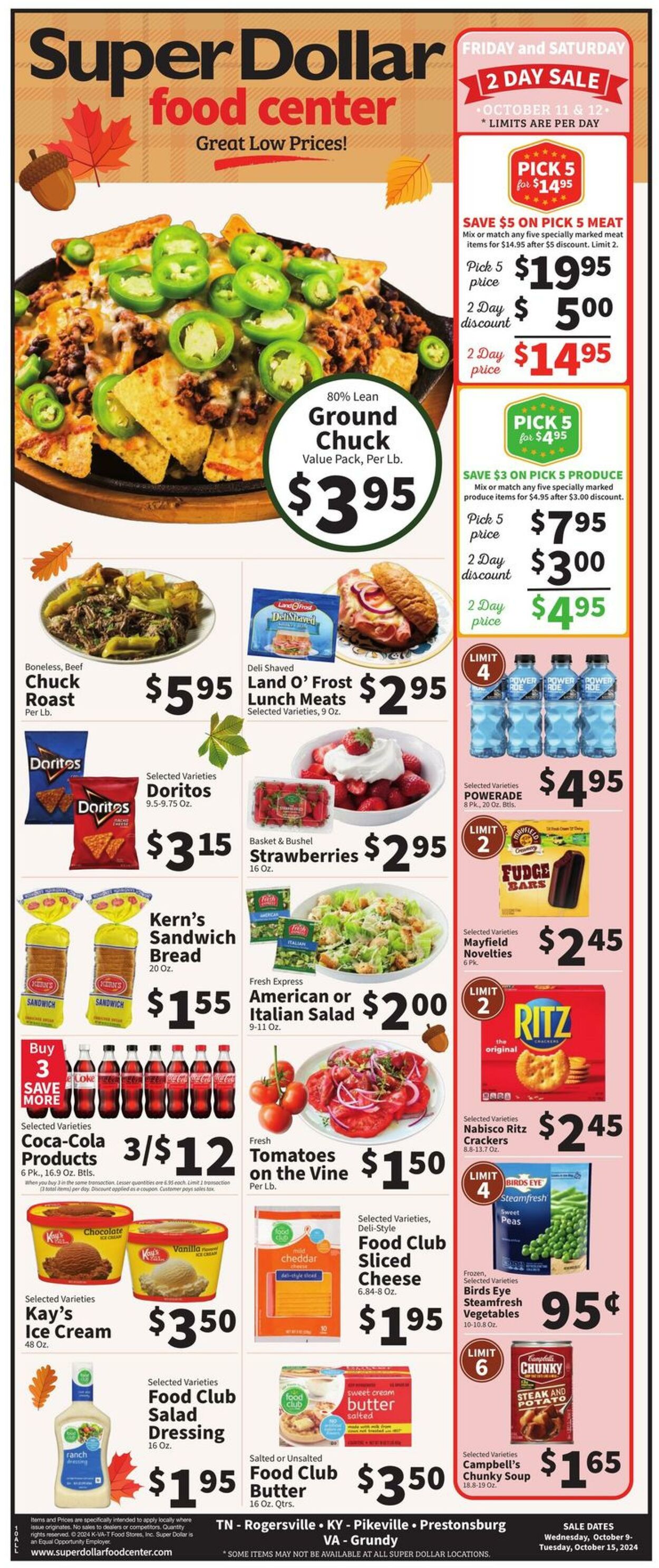 Weekly ad Super Dollar Stores 10/09/2024 - 10/15/2024