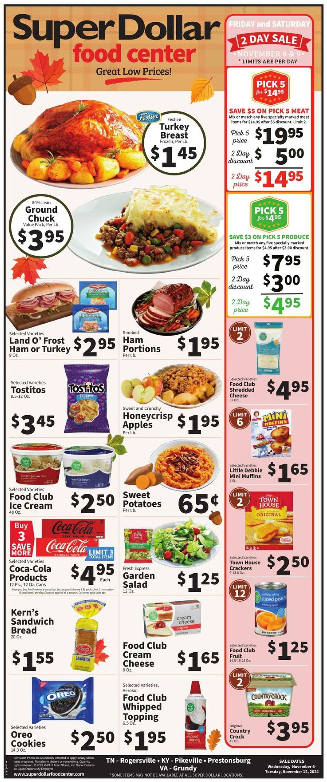 Weekly ad Super Dollar Stores 11/06/2024 - 11/12/2024