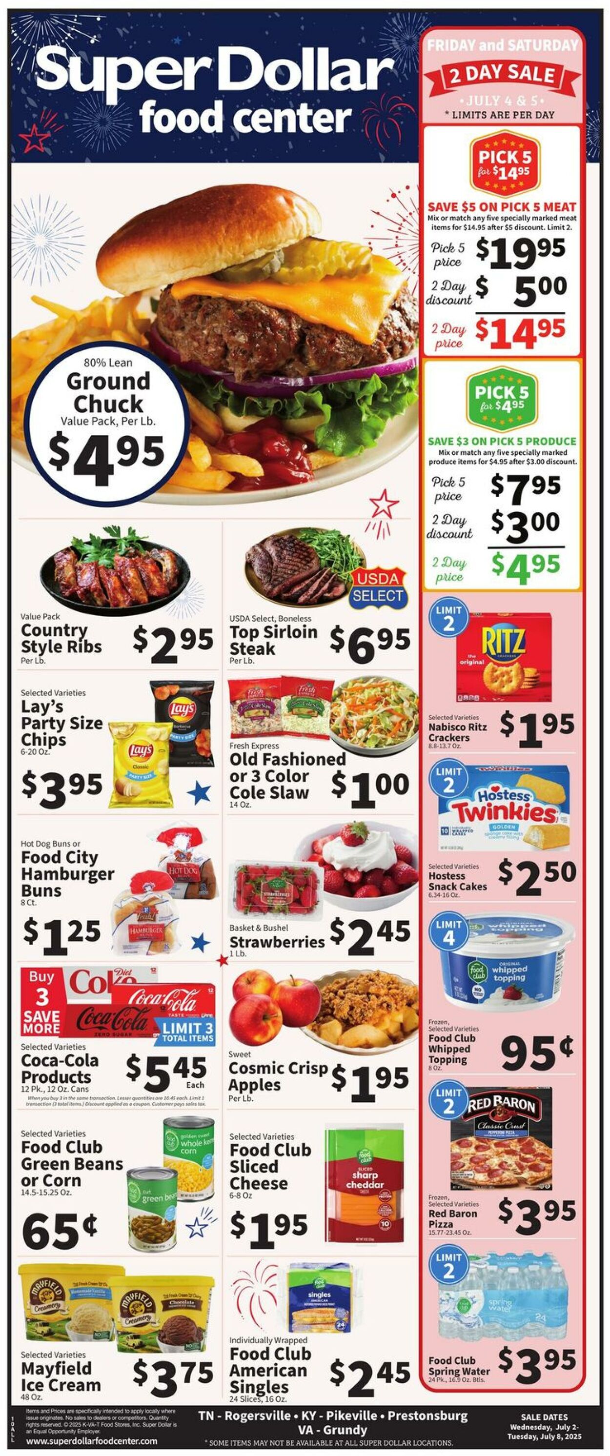 Weekly ad Super Dollar Stores 07/02/2025 - 07/08/2025