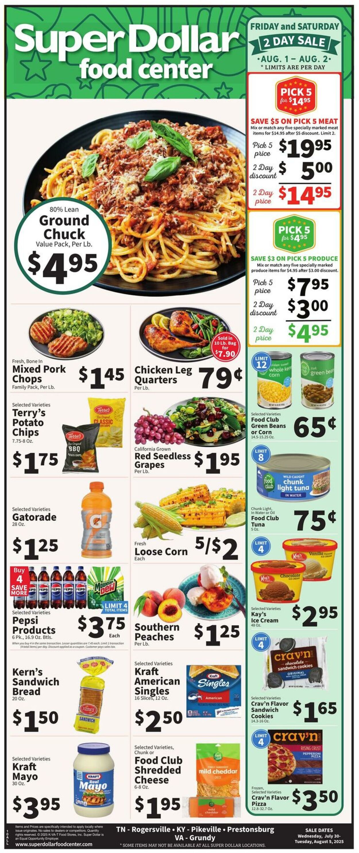 Weekly ad Super Dollar Stores 07/30/2025 - 08/05/2025