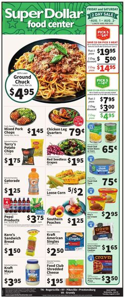 Weekly ad Super Dollar Stores 07/30/2025 - 08/05/2025