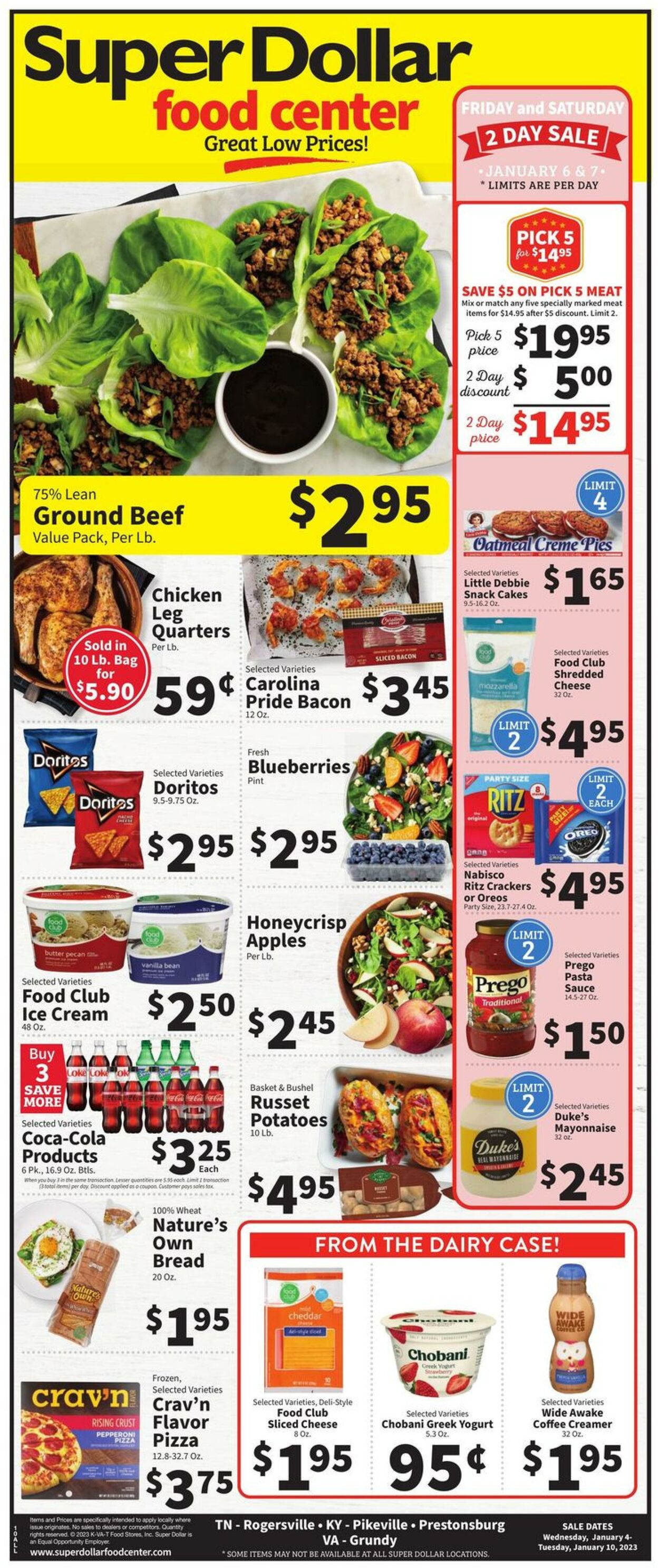Weekly ad Super Dollar Stores 01/04/2023 - 01/10/2023