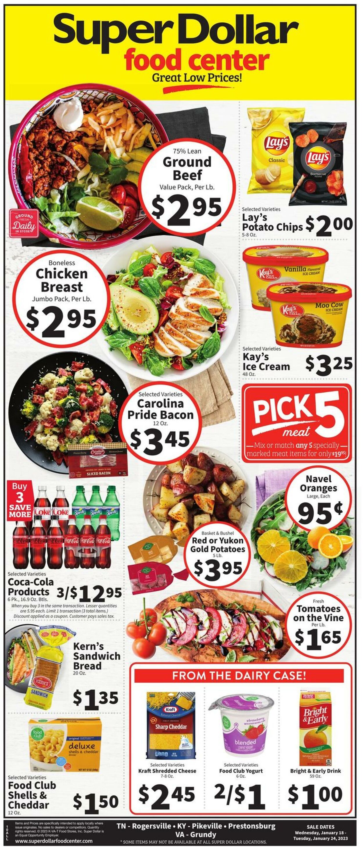 Weekly ad Super Dollar Stores 01/18/2023 - 01/24/2023