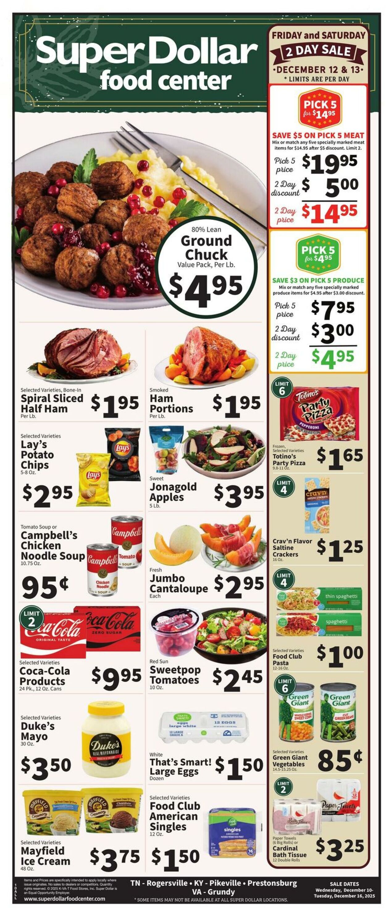 Weekly ad Super Dollar Stores 12/10/2025 - 12/16/2025