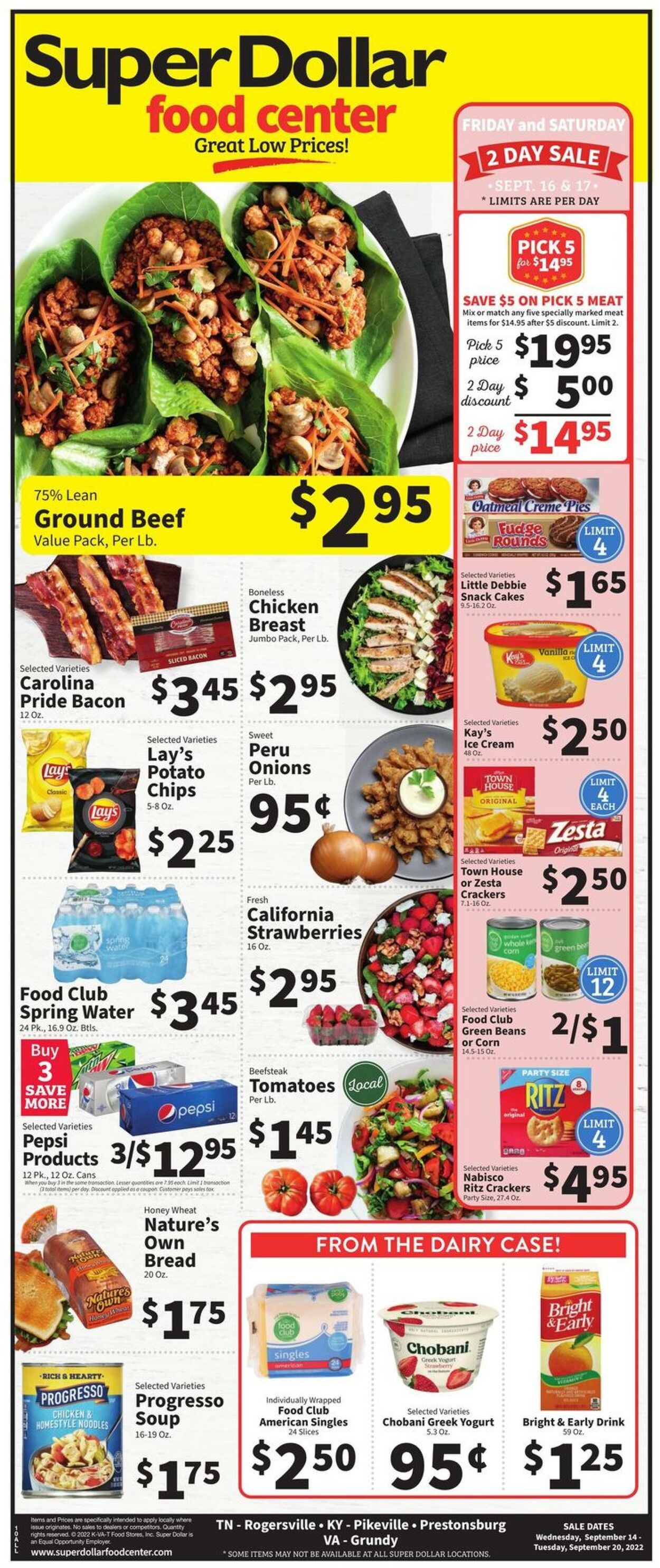 Weekly ad Super Dollar Stores 09/14/2022 - 09/20/2022
