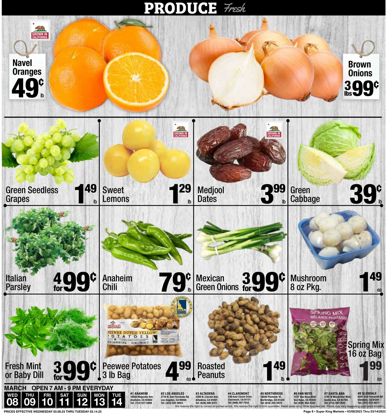 Weekly ad Super King Markets 03/08/2023 - 03/14/2023