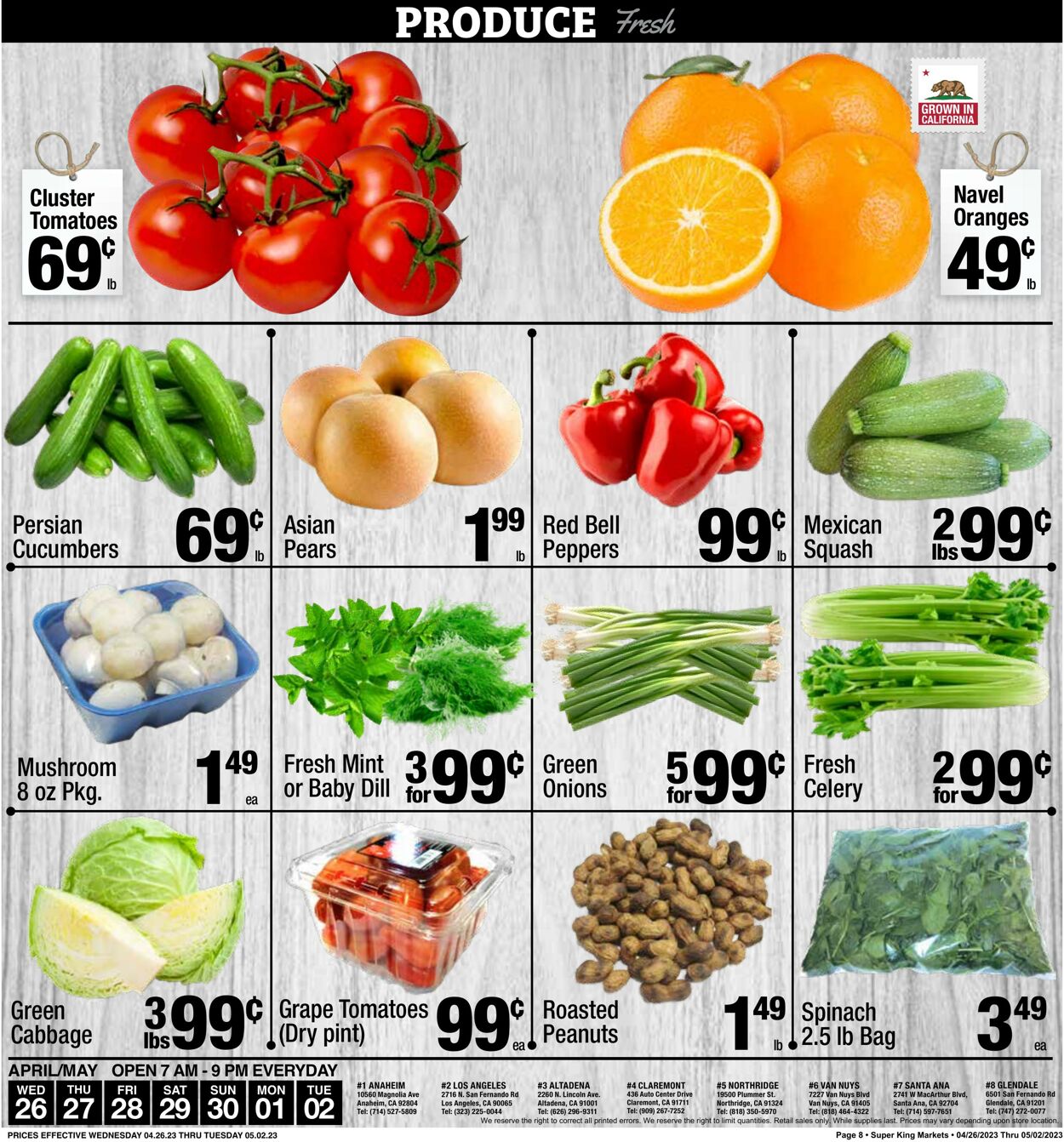 Weekly ad Super King Markets 04/26/2023 - 05/02/2023