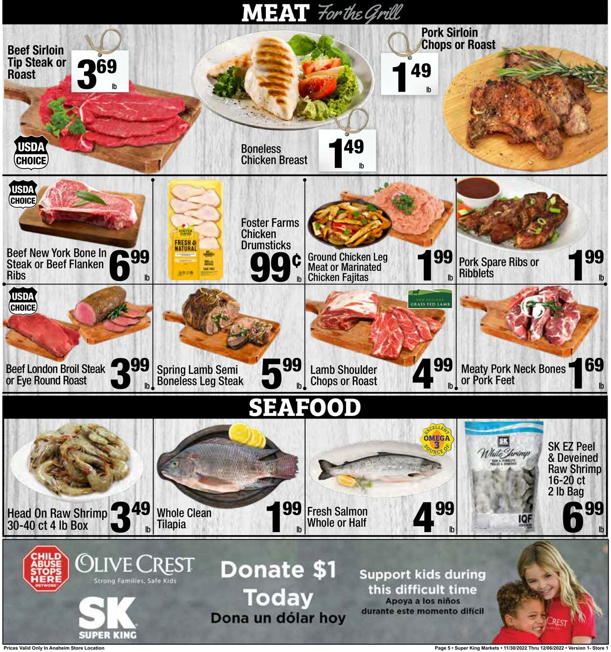 Weekly ad Super King Markets 11/30/2022 - 12/06/2022