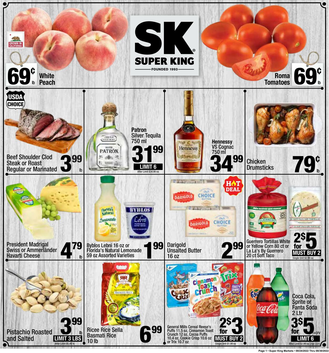 Weekly ad Super King Markets 08/24/2022 - 08/30/2022
