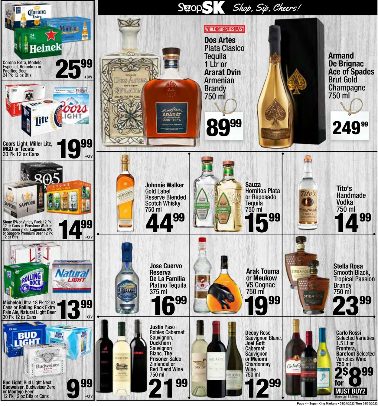 Weekly ad Super King Markets 08/24/2022 - 08/30/2022